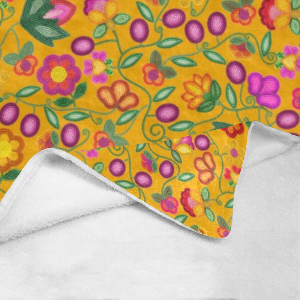 Boreal Bounty Yellow Ultra-Soft Micro Fleece Blanket 60"x80"