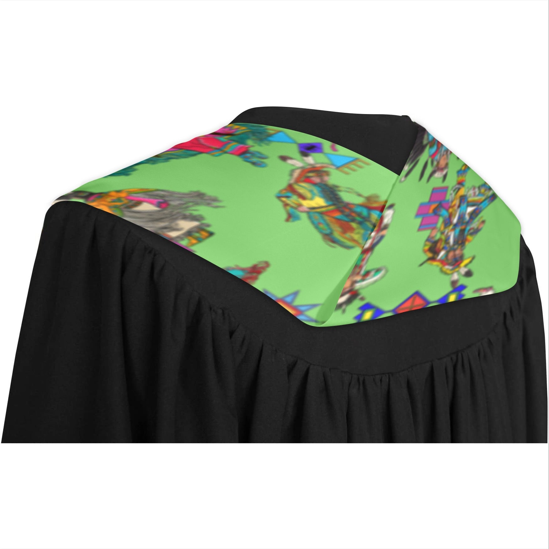 Grand Entry Dancers Grass Graduation Stole