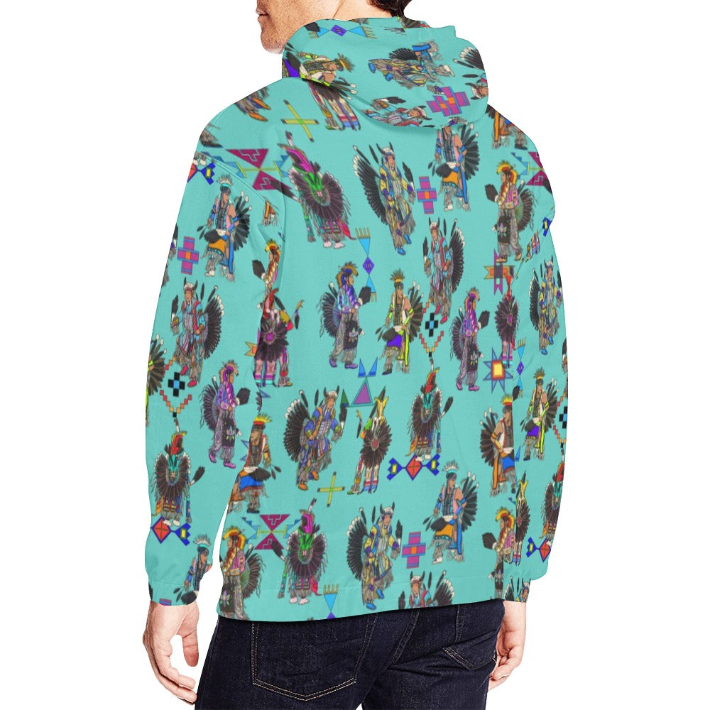 Men's Tradish Dancers Eggshell Blue Hoodie for Men (USA Size)