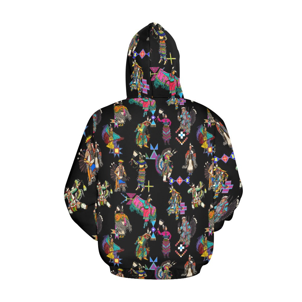 Grand Entry Dancers Black Hoodie for Men (USA Size)