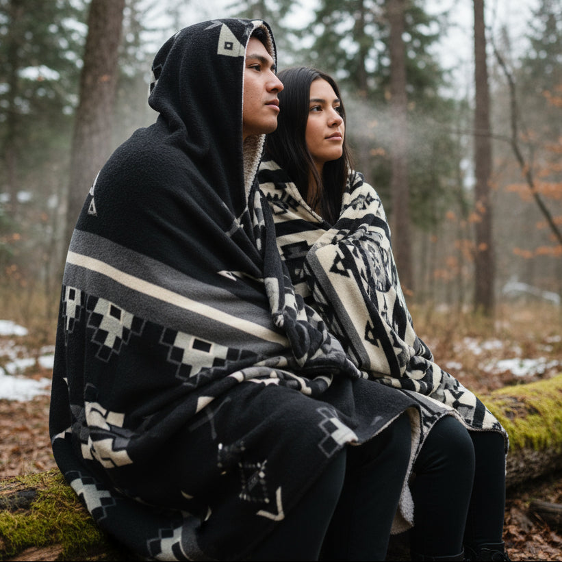 Owl Watcher Men's Hooded Blanket
