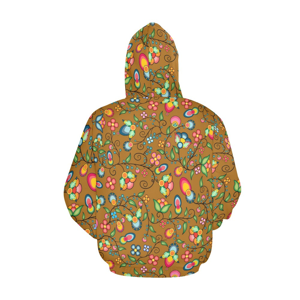 Floral Bounty Fall Leaves Hoodie for Men (USA Size)