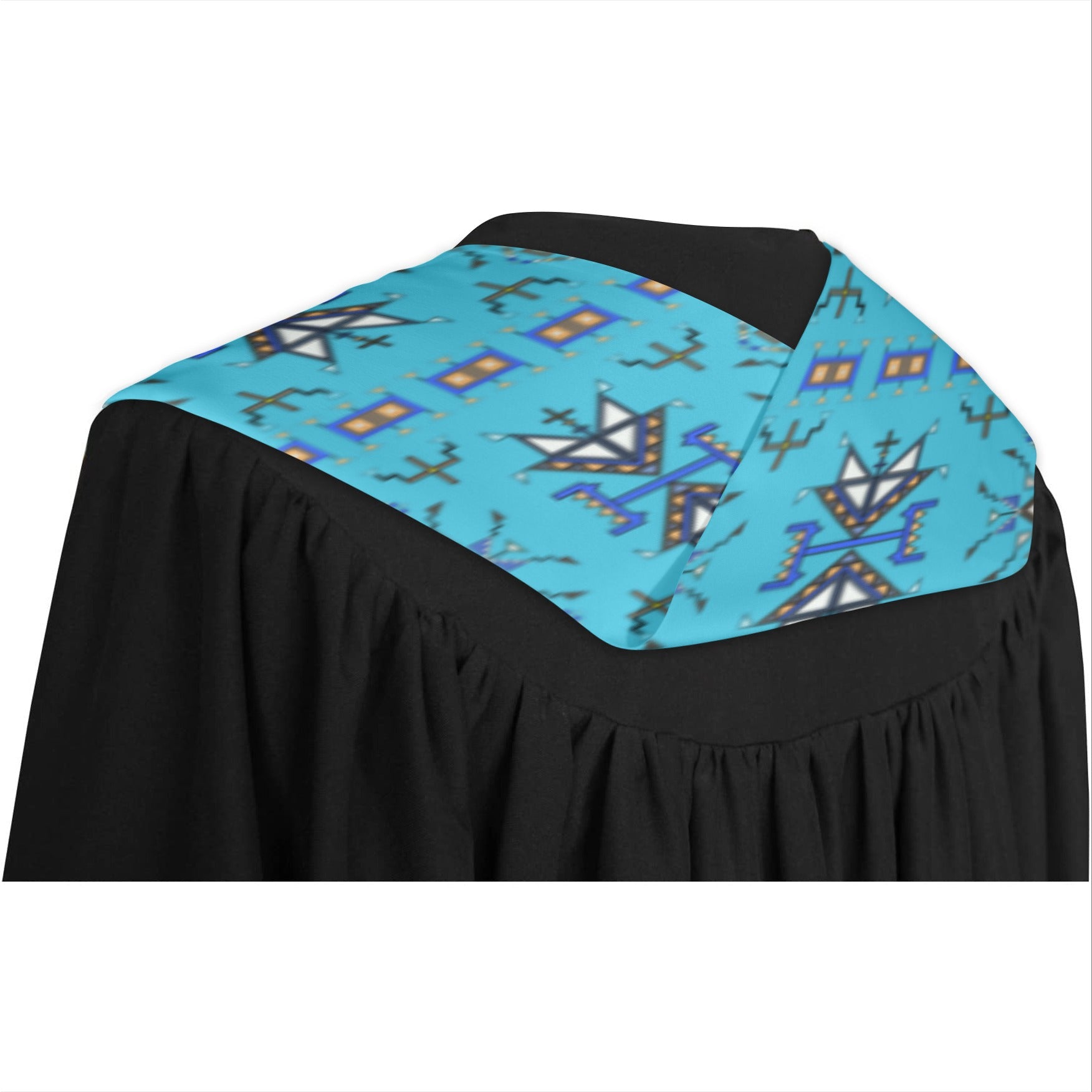 Eagle Strike Blue Graduation Stole