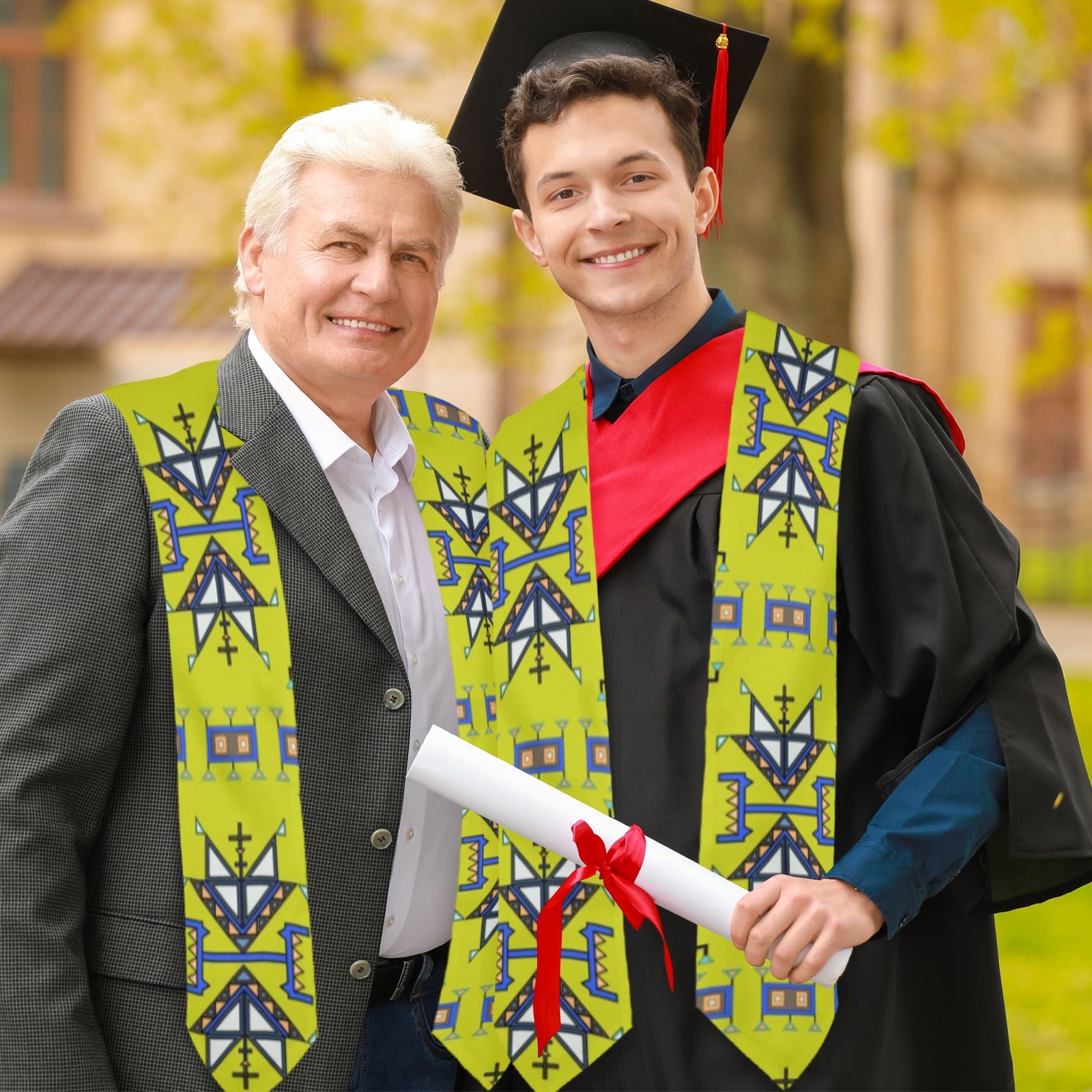 Eagle Strike Lime Graduation Stole
