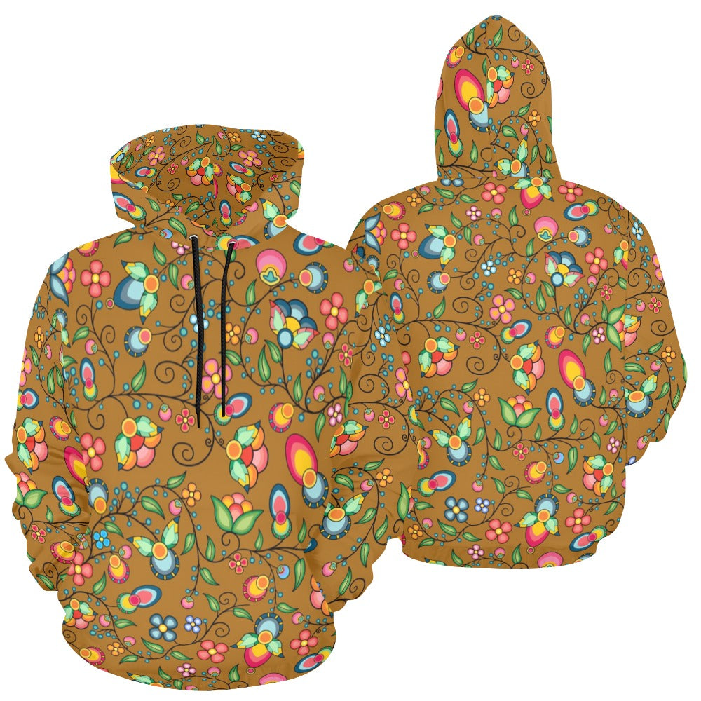 Floral Bounty Fall Leaves Hoodie for Men (USA Size)