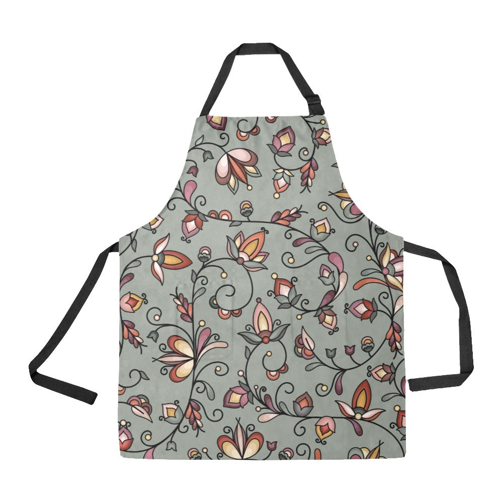 Burnt Sky Petals Green Apron
