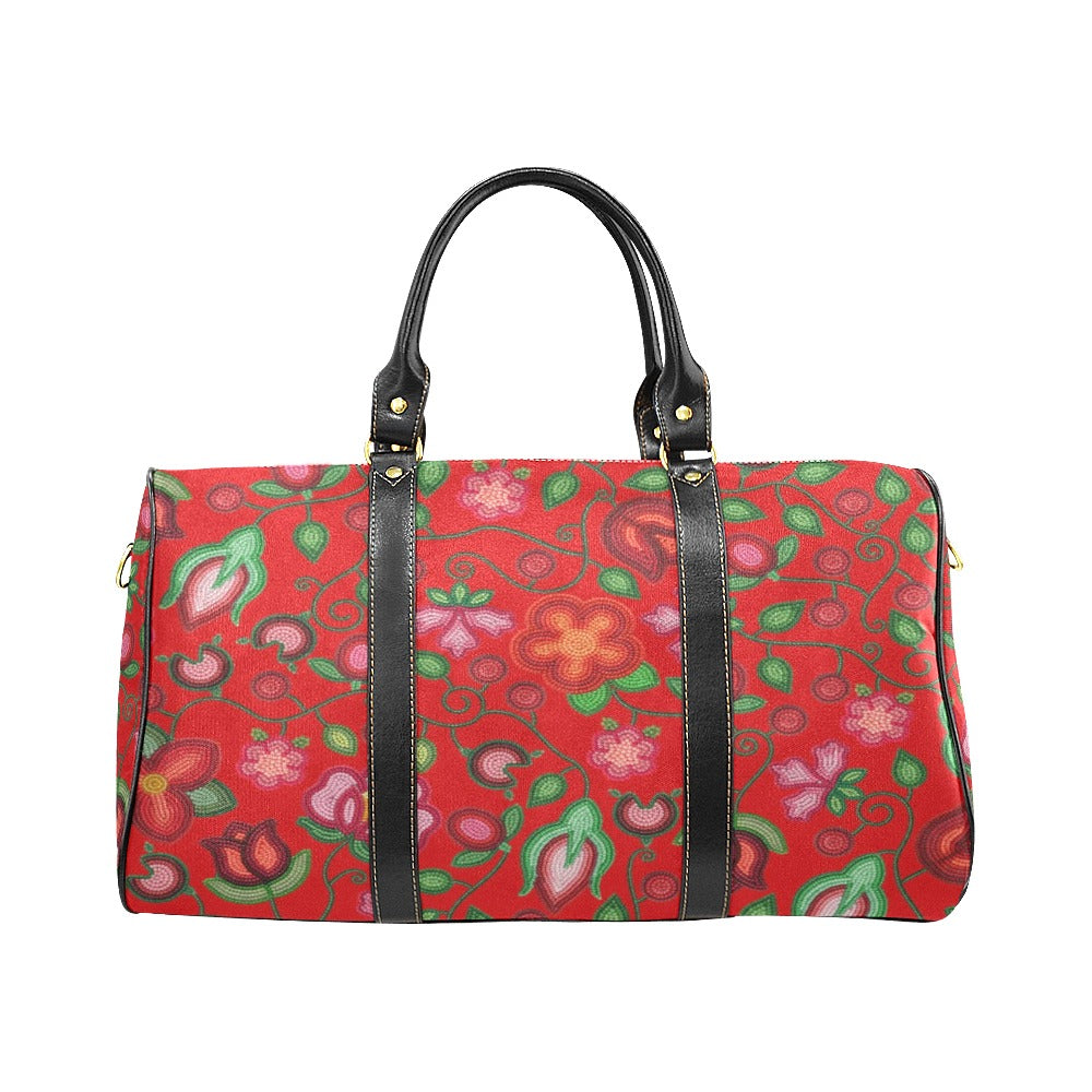 Rose Reverie Red Waterproof Travel Bag/Small