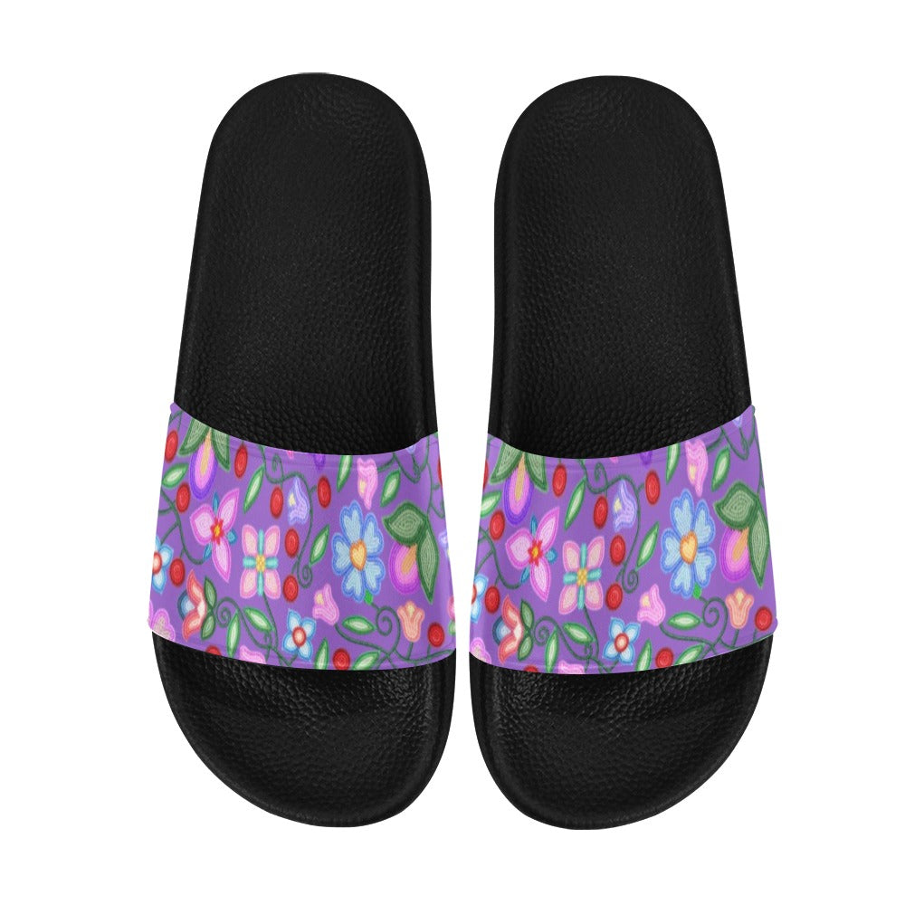 Petal Harmony Lavender Women's Slide Sandals