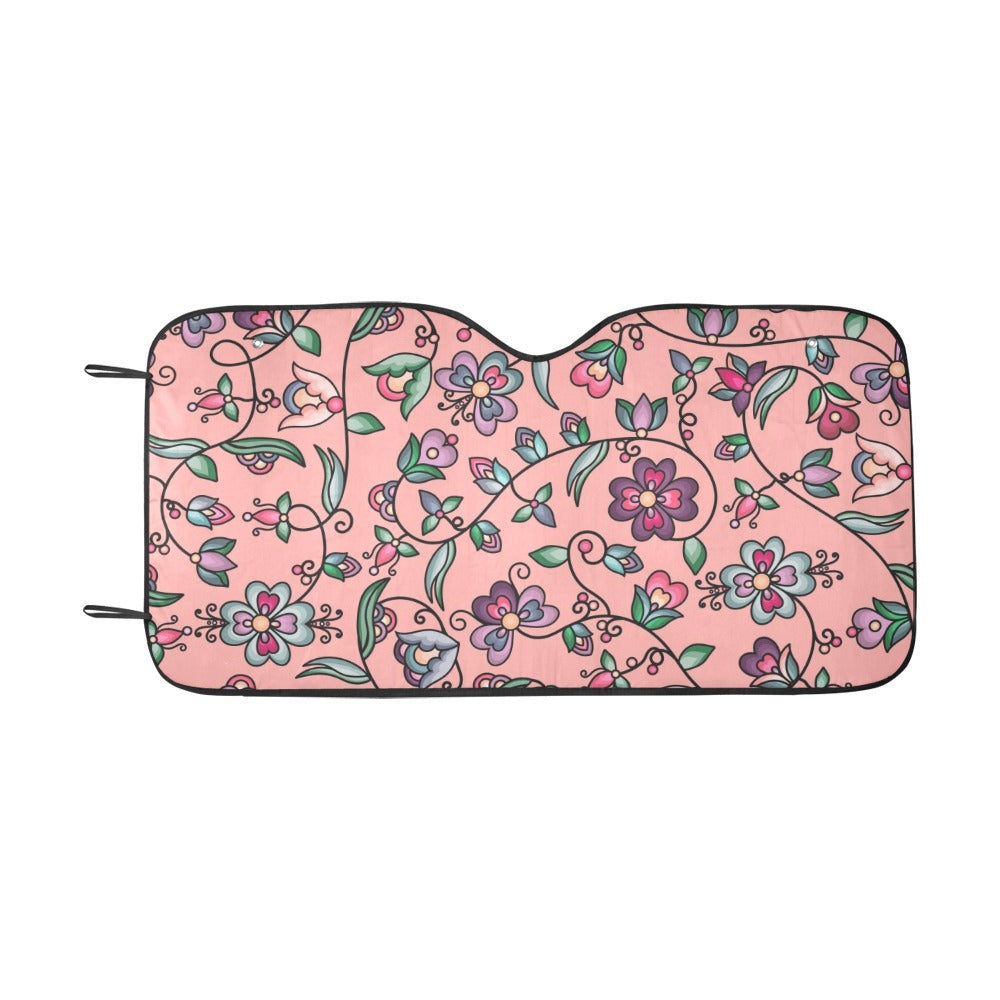 Amber Evening Garland Peach Car Sun Shade 55"x30"