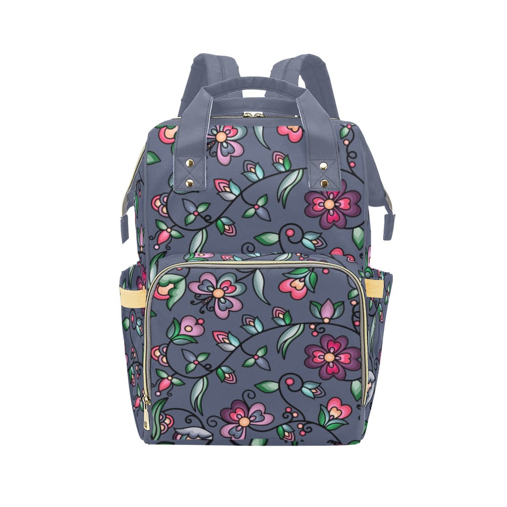 Amber Evening Garland Blue Multi-Function Diaper Backpack/Diaper Bag