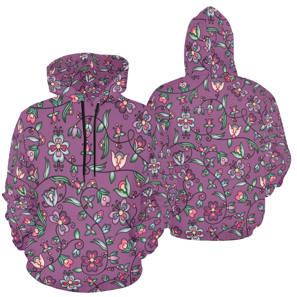 Amber Evening Garland Purple Hoodie for Men (USA Size)