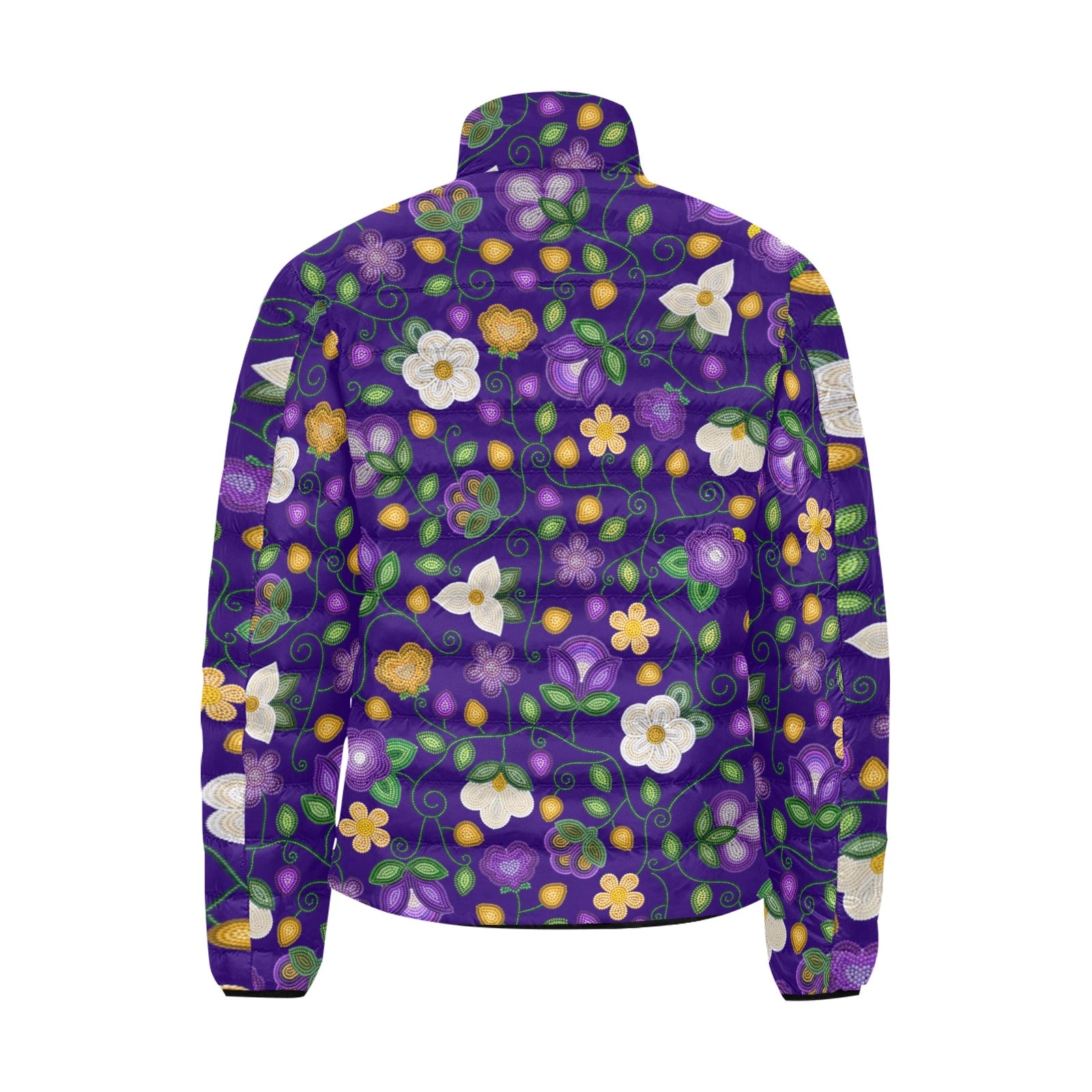 Midnight Moss Bloom Aubergine Men's Padded Jacket