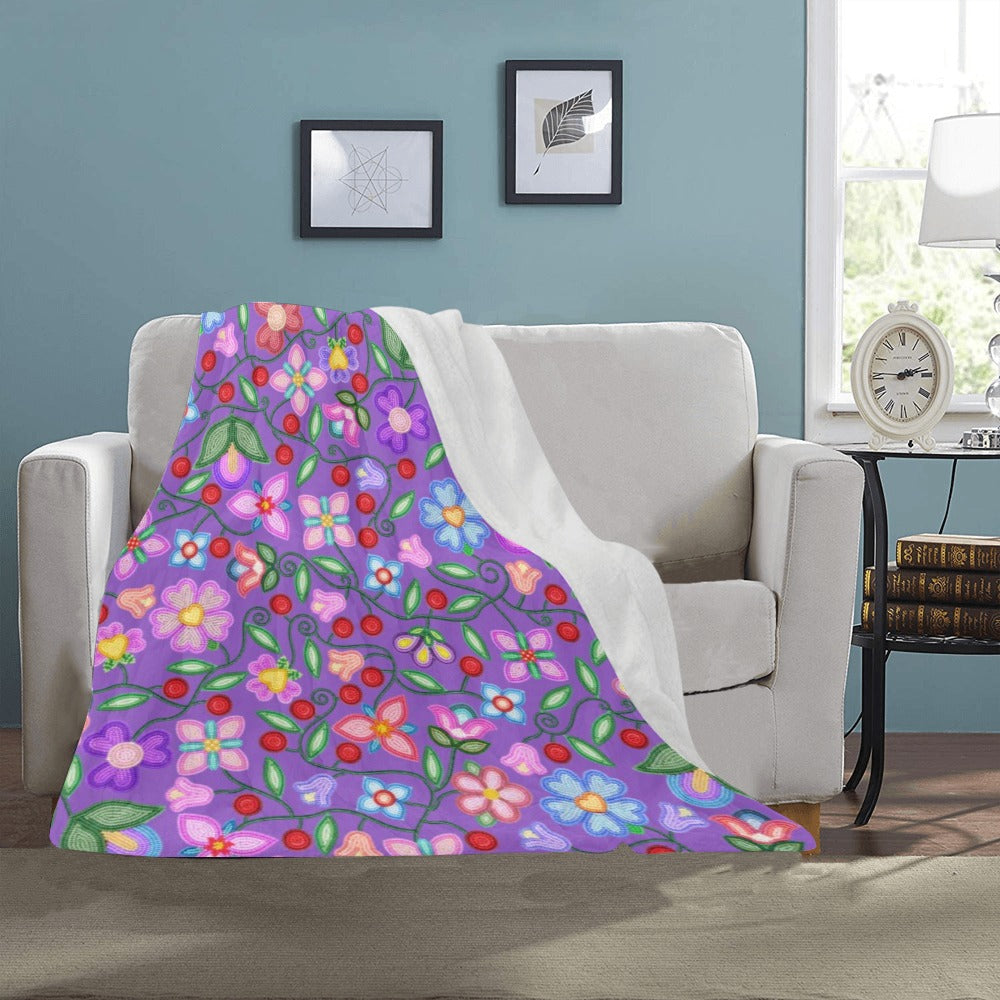 Petal Harmony Lavender Ultra-Soft Micro Fleece Blanket 40"x50"