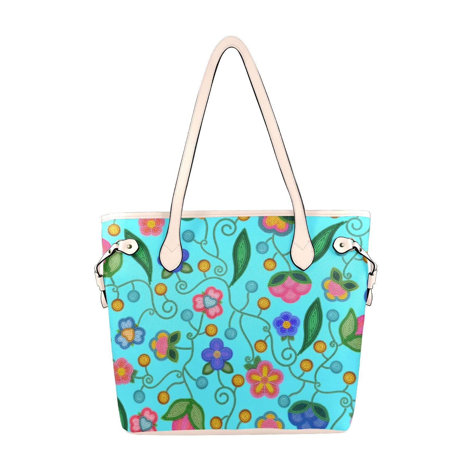 Skyberry Serenade Sky Clover Canvas Tote Bag