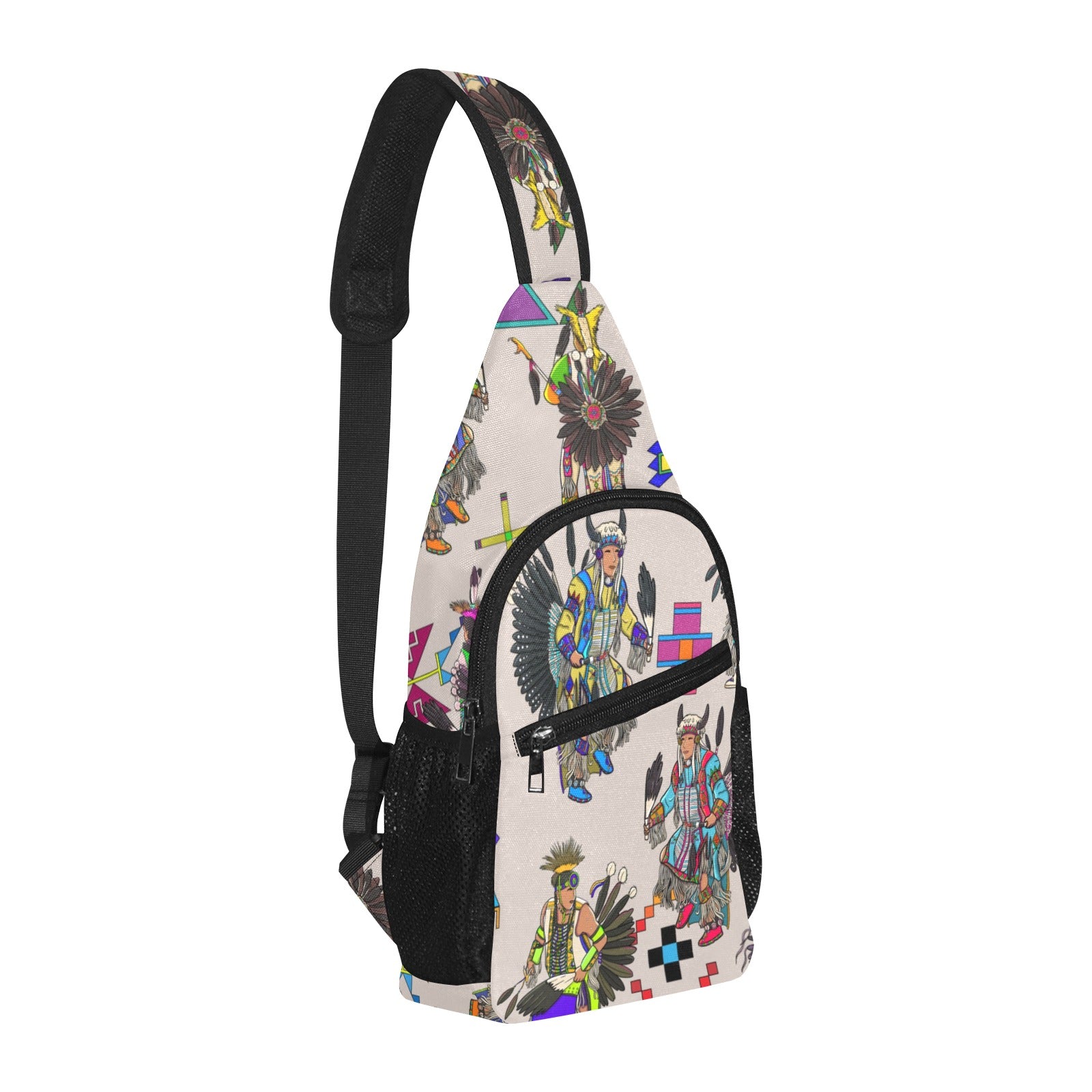 Men's Tradish Dancers Muslin White Chest Bag