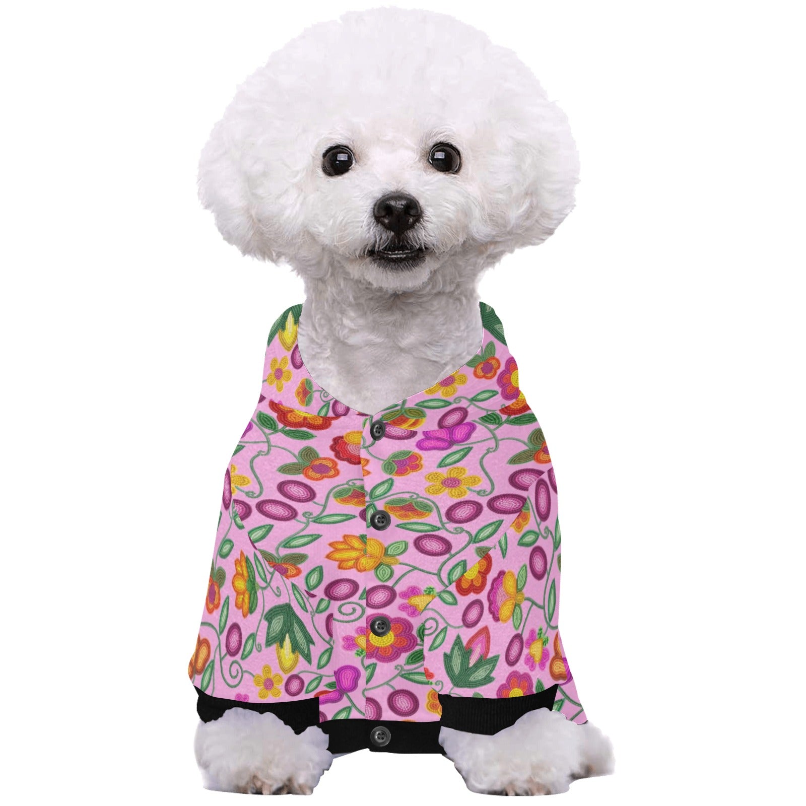 Boreal Bounty Pink Pet Dog Hoodie