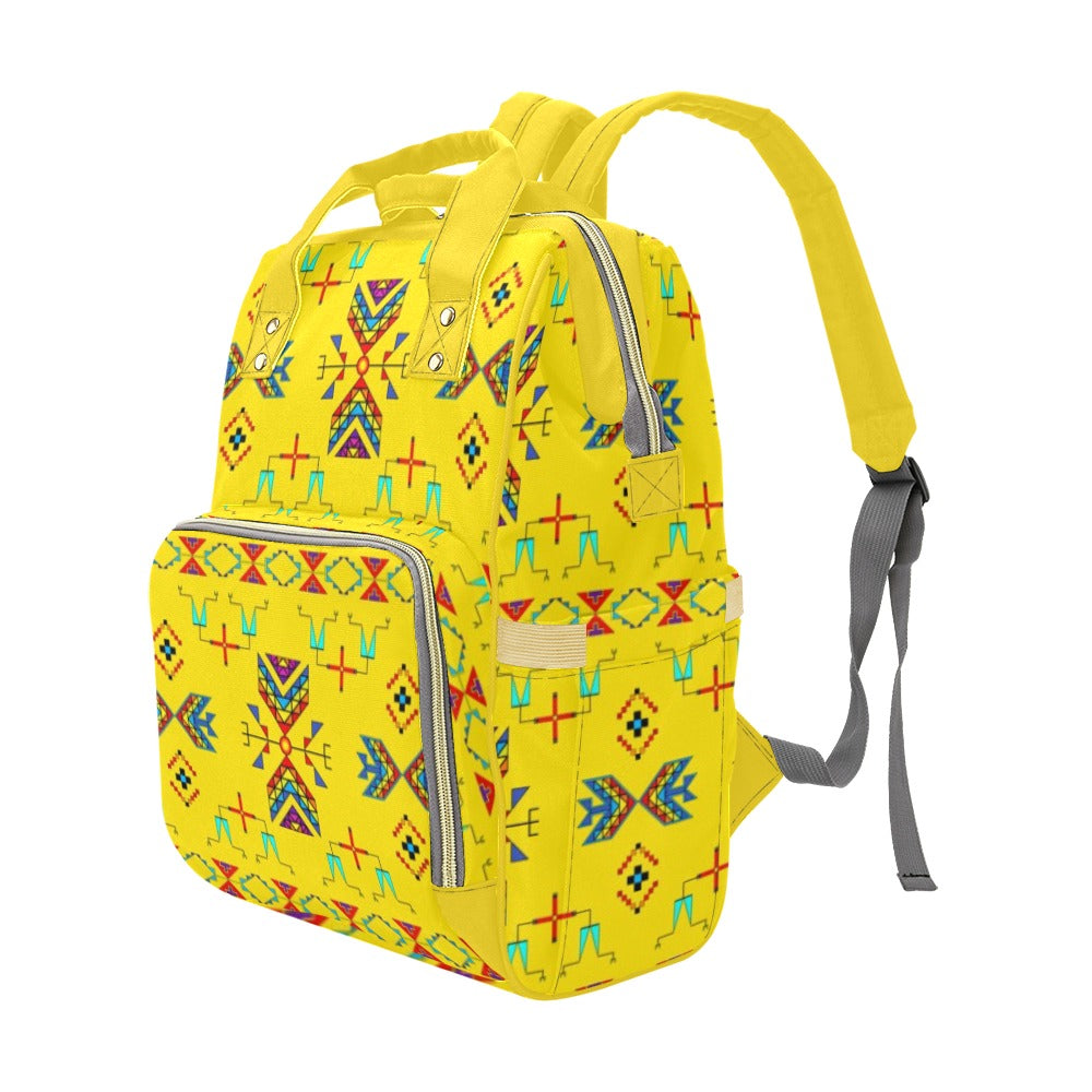 Rainy Chief Rainbow Yellow Multi-Function Diaper Backpack/Diaper Bag