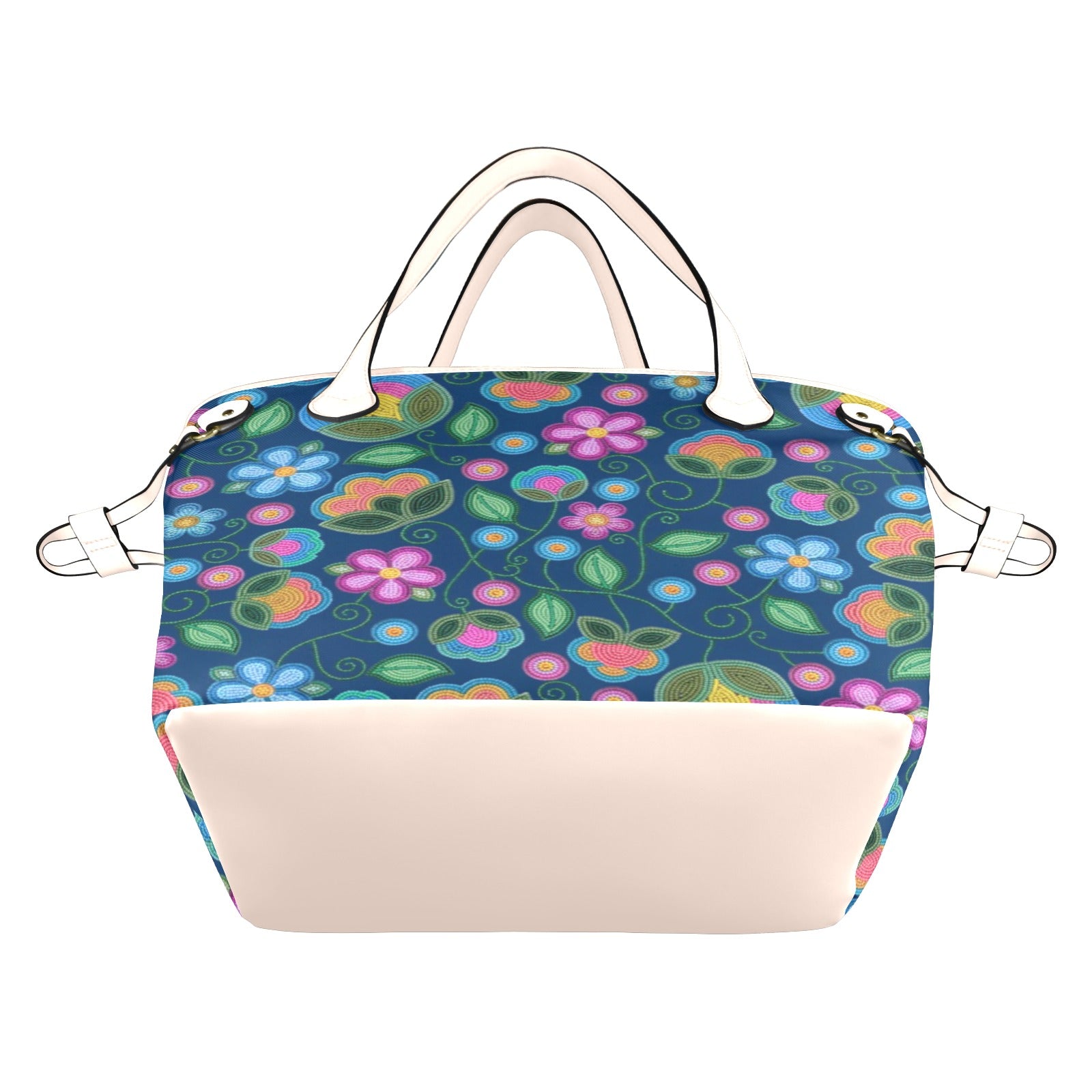 Turquoise Sunbeam Blue Clover Canvas Tote Bag