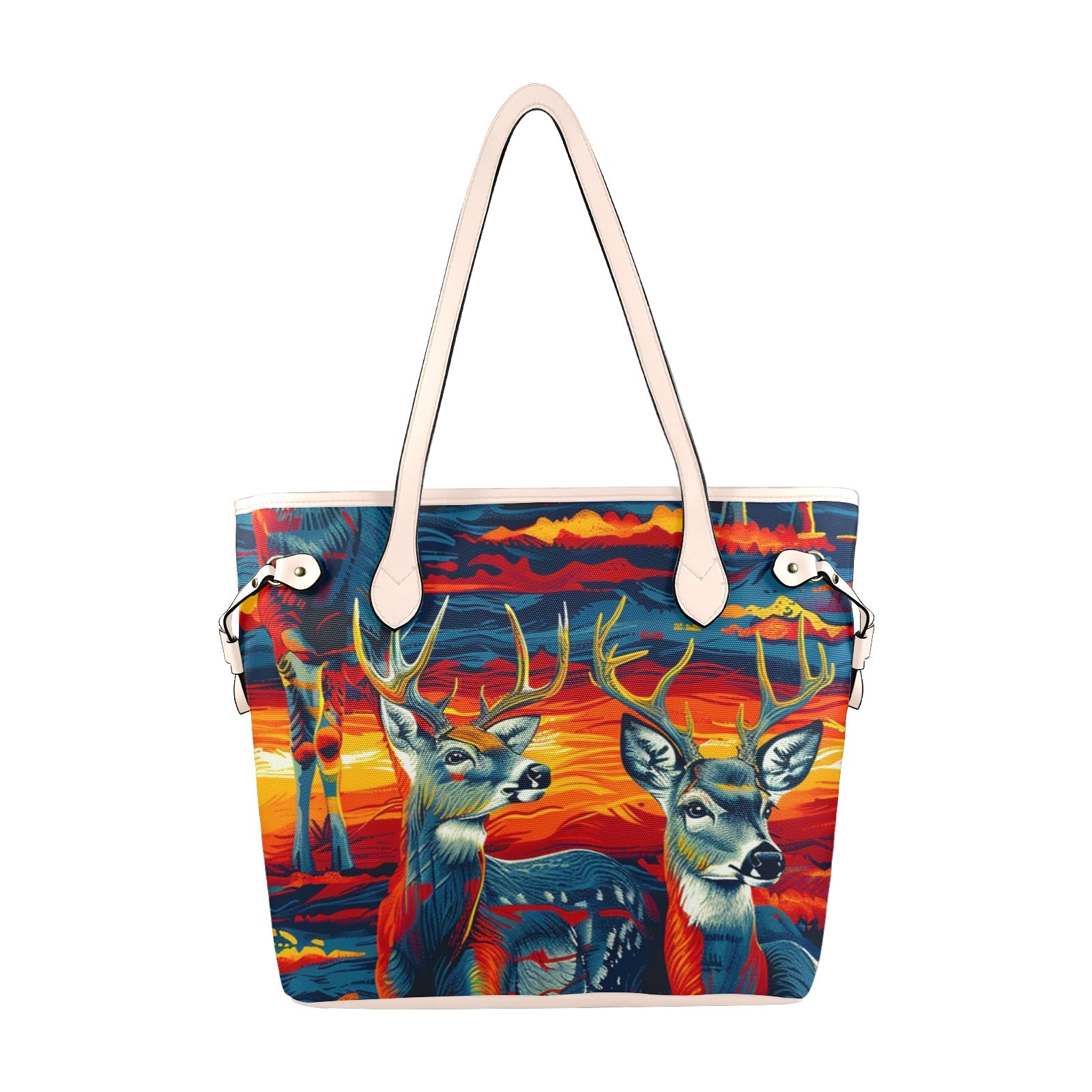 Nosey Bucks Clover Canvas Tote Bag