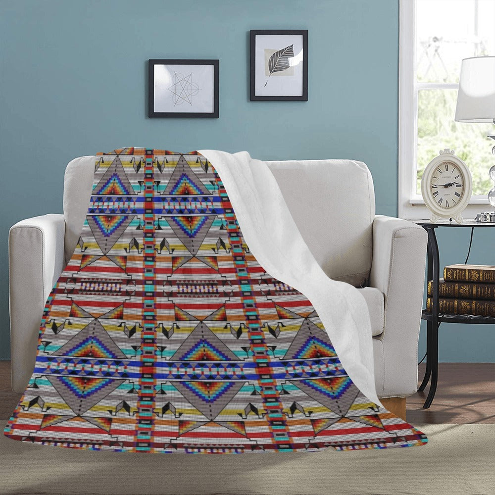 Medicine Blessing White Ultra-Soft Micro Fleece Blanket 60"x80"