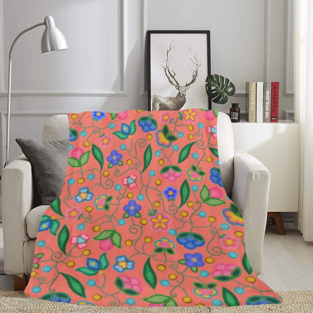 Skyberry Serenade Peach Ultra-Soft Micro Fleece Blanket 60"x80"