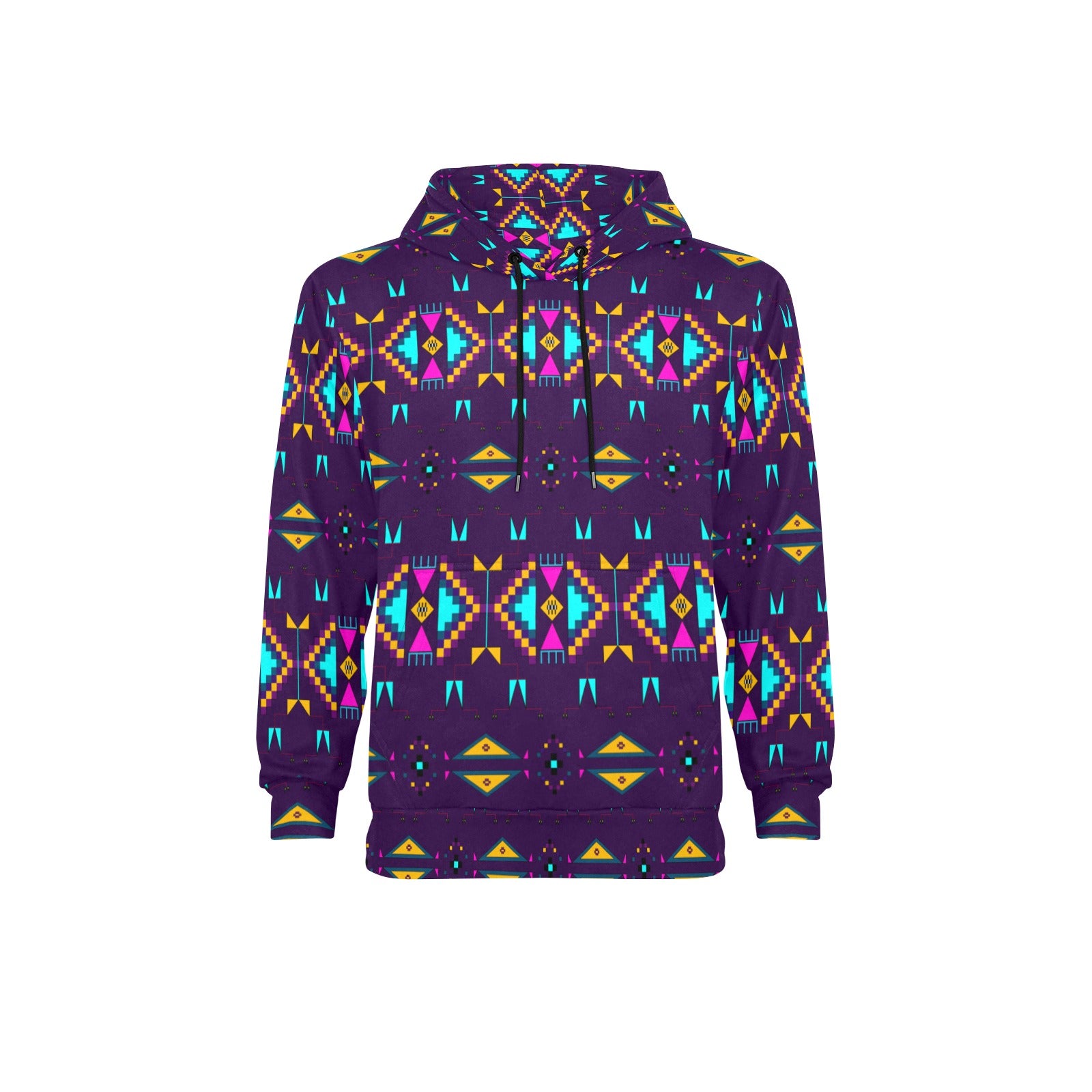 Rite of Passage Dark Purple Men's Long Sleeve Fleece Hoodie