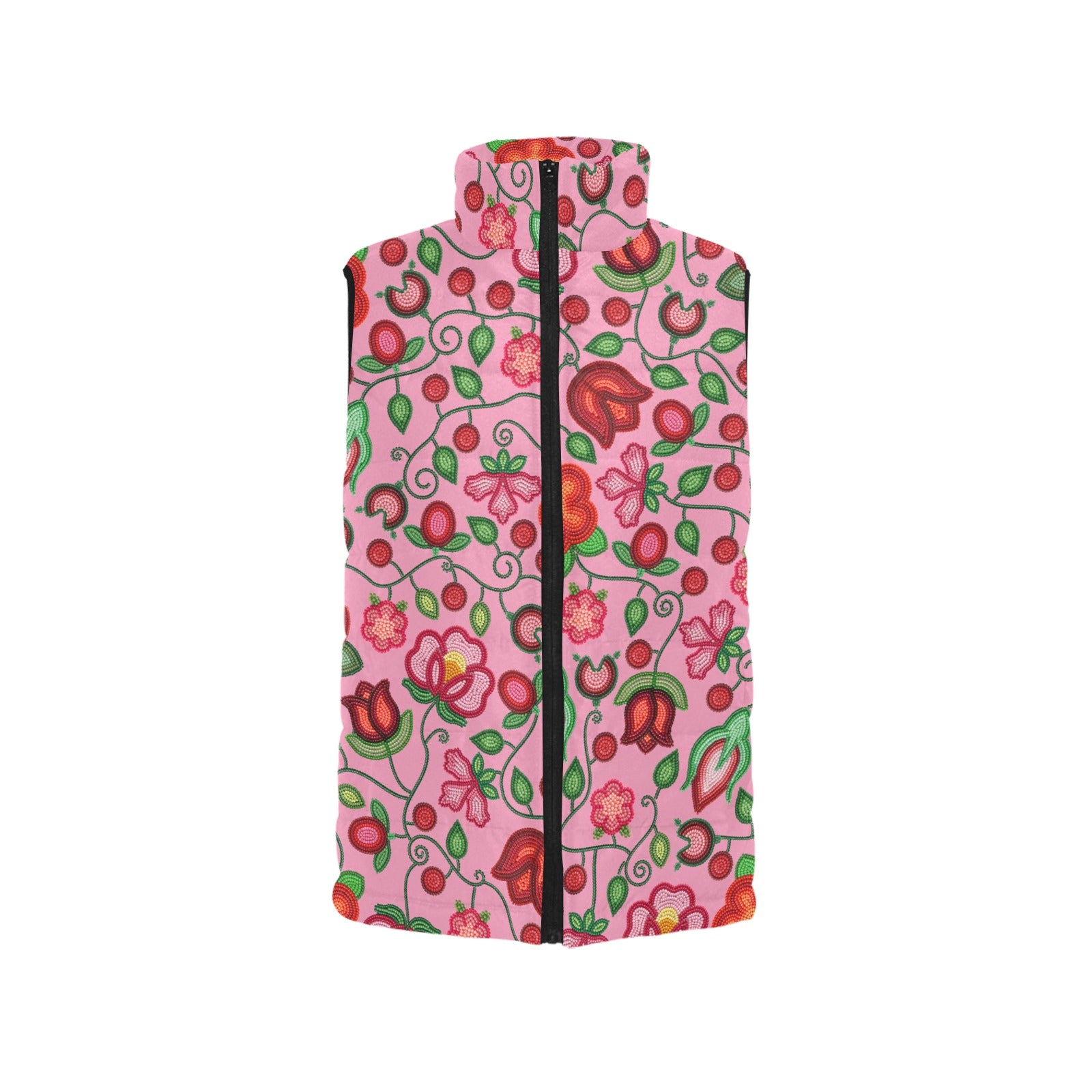 Rose Reverie Pink Women's Padded Vest Jacket