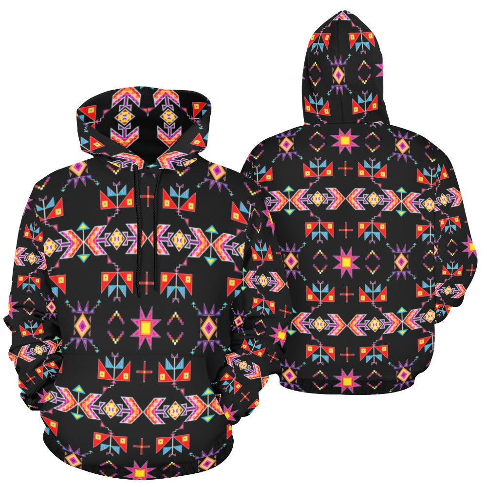 Scattered Generations Black Hoodie for Women (USA Size)