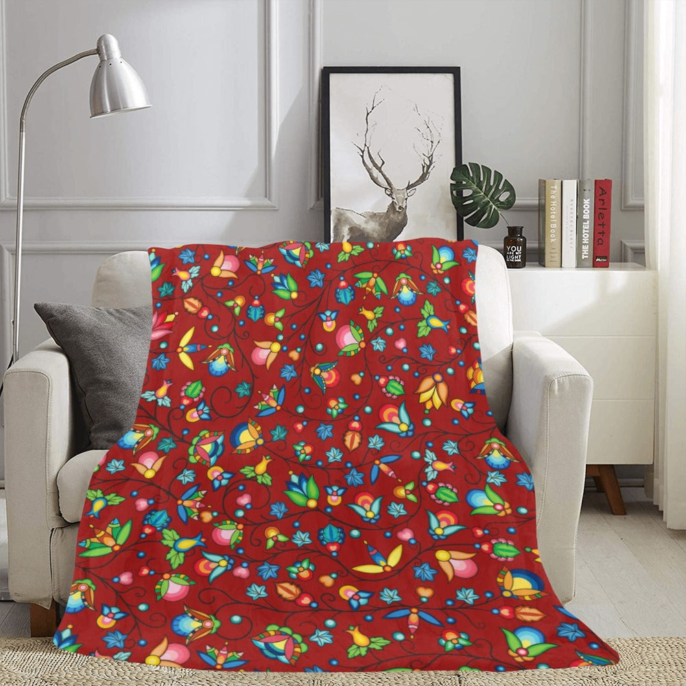 Prairie Plains Spirit Red Ultra-Soft Micro Fleece Blanket 60"x80"