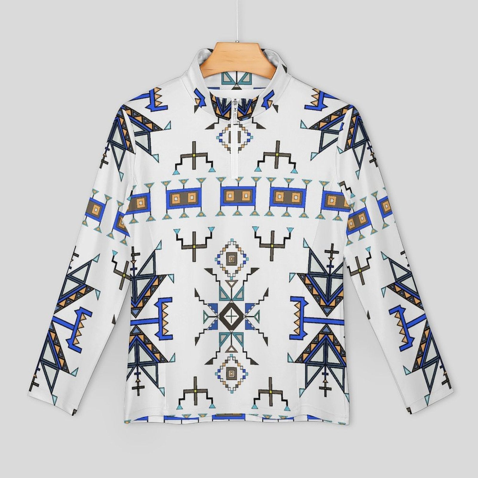 Eagle Strike White Long Sleeve Yoga Shirt