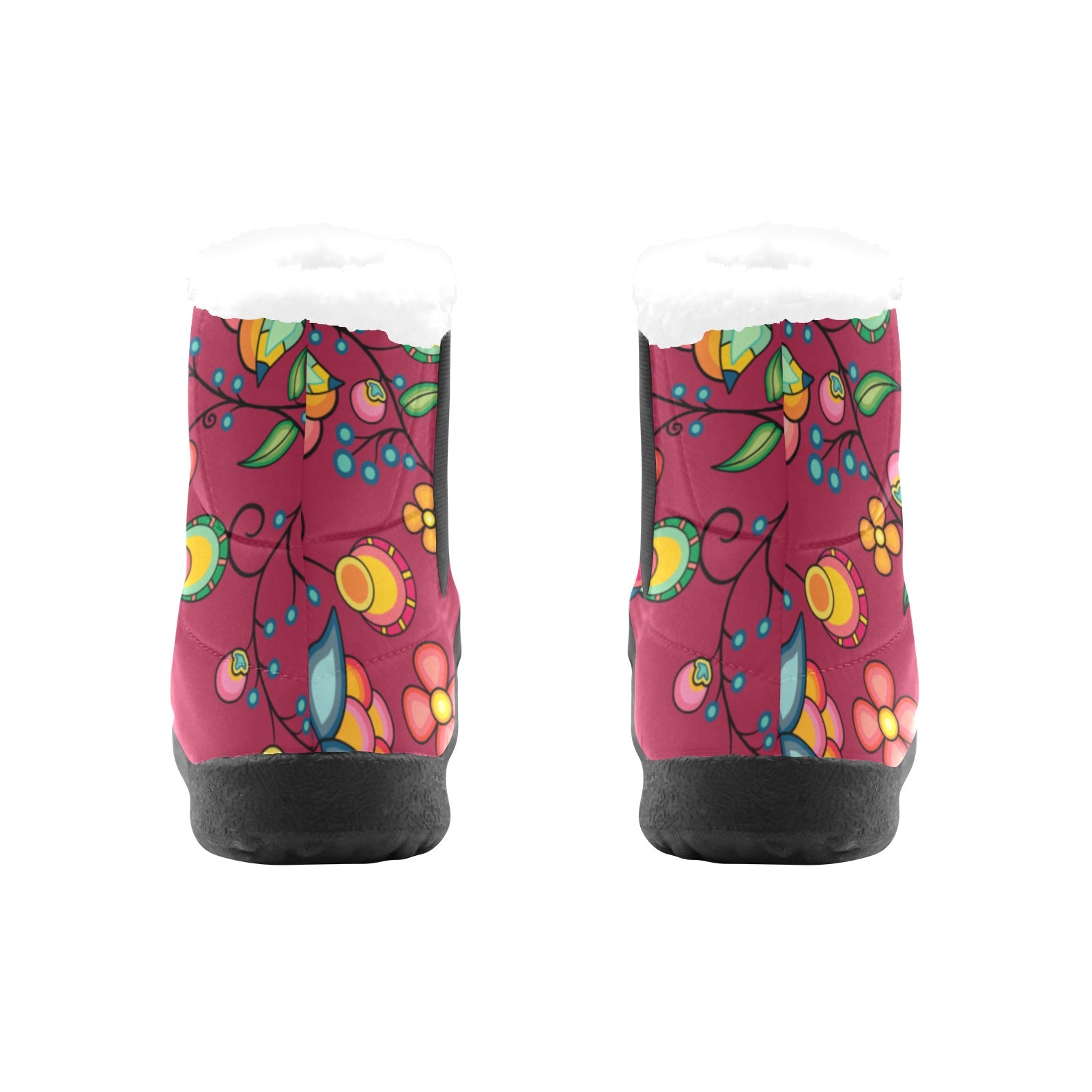 Floral Bounty Magenta Women's Padded Winter Boot