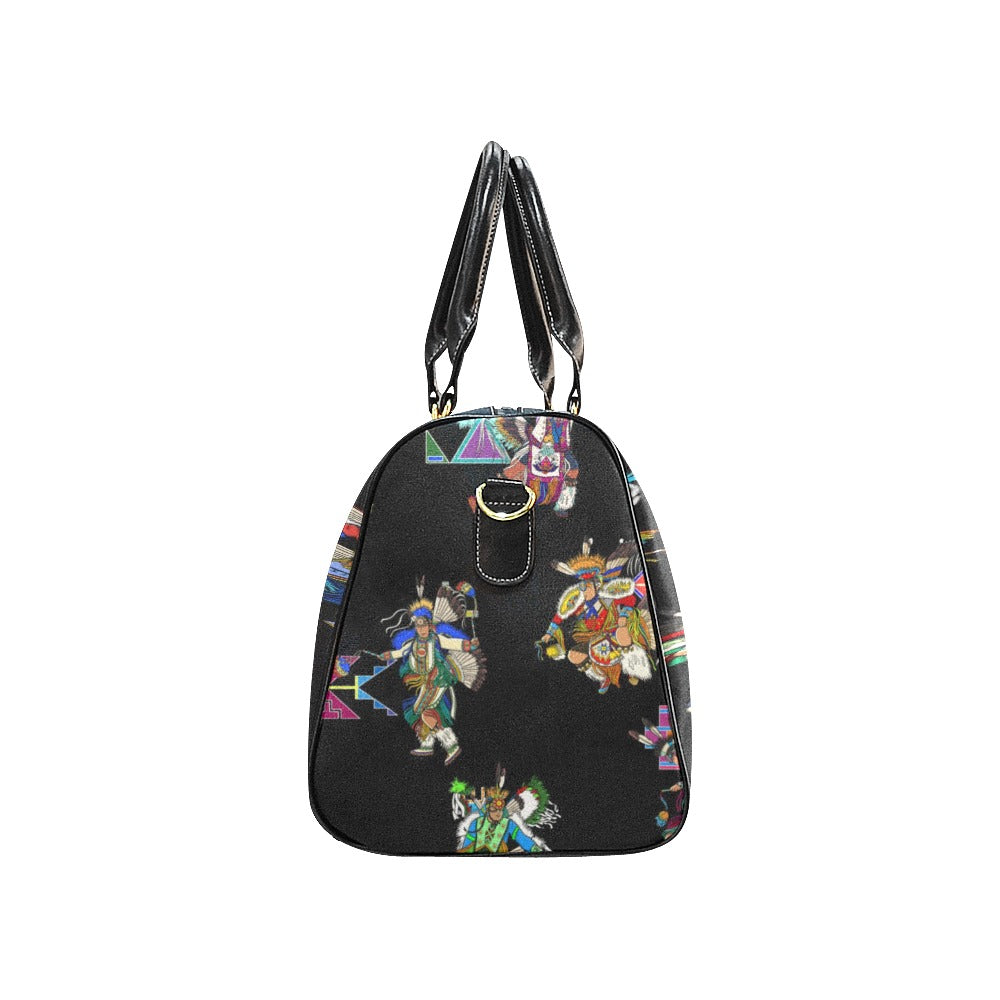 Men's Fancy Dancer Black Waterproof Travel Bag/Small