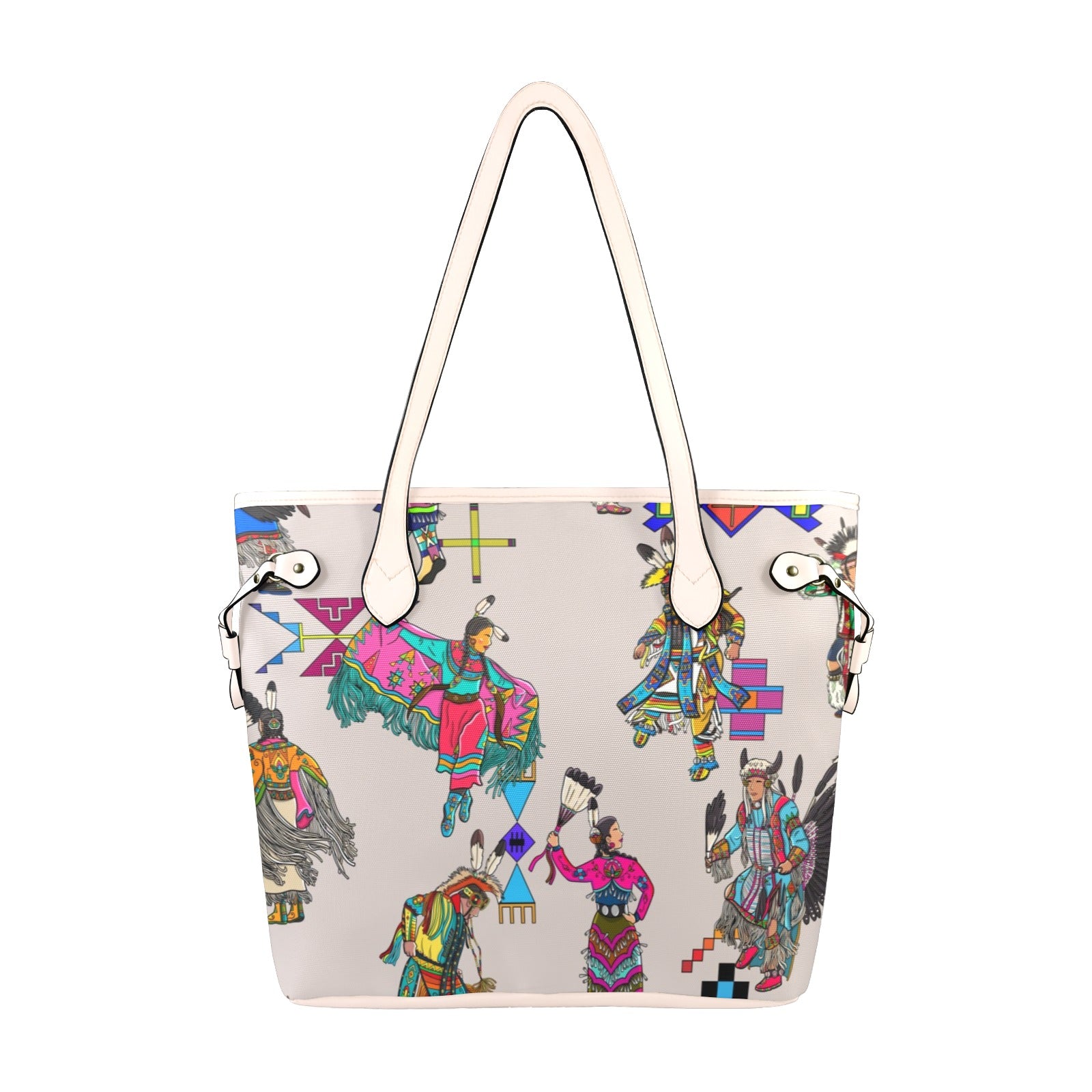 Grand Entry Dancers Muslin Clover Canvas Tote Bag