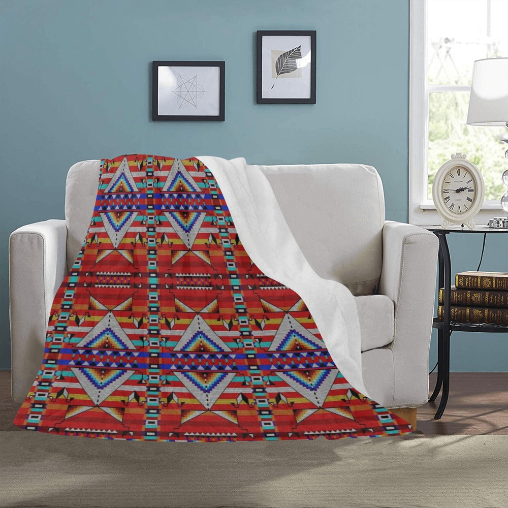 Medicine Blessing Red Ultra-Soft Micro Fleece Blanket 50"x60"