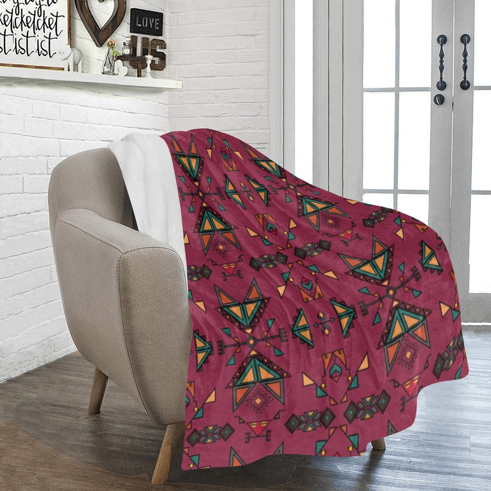Arrow dawn Maroon Ultra-Soft Micro Fleece Blanket 50"x60"