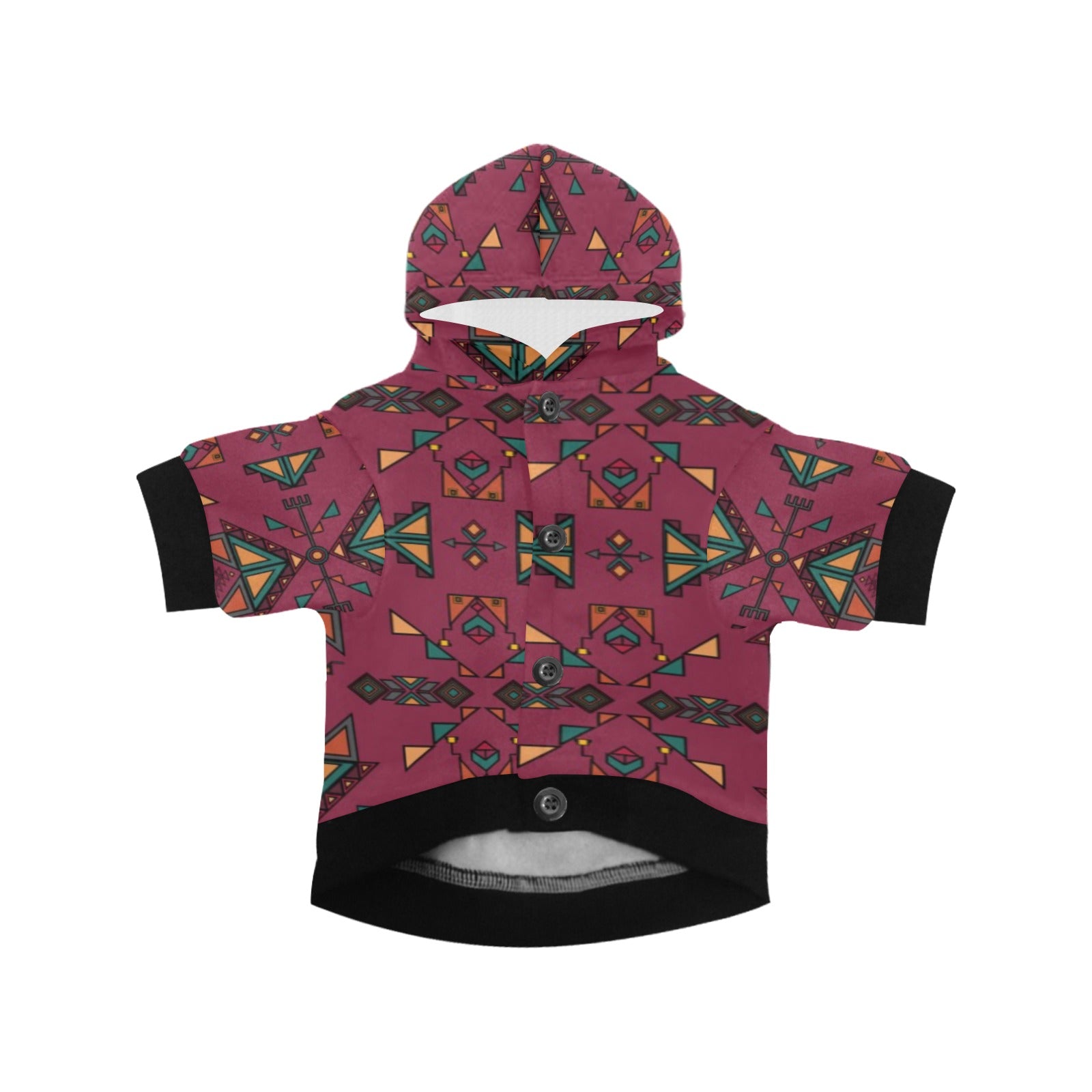 Arrow dawn Maroon Pet Dog Hoodie