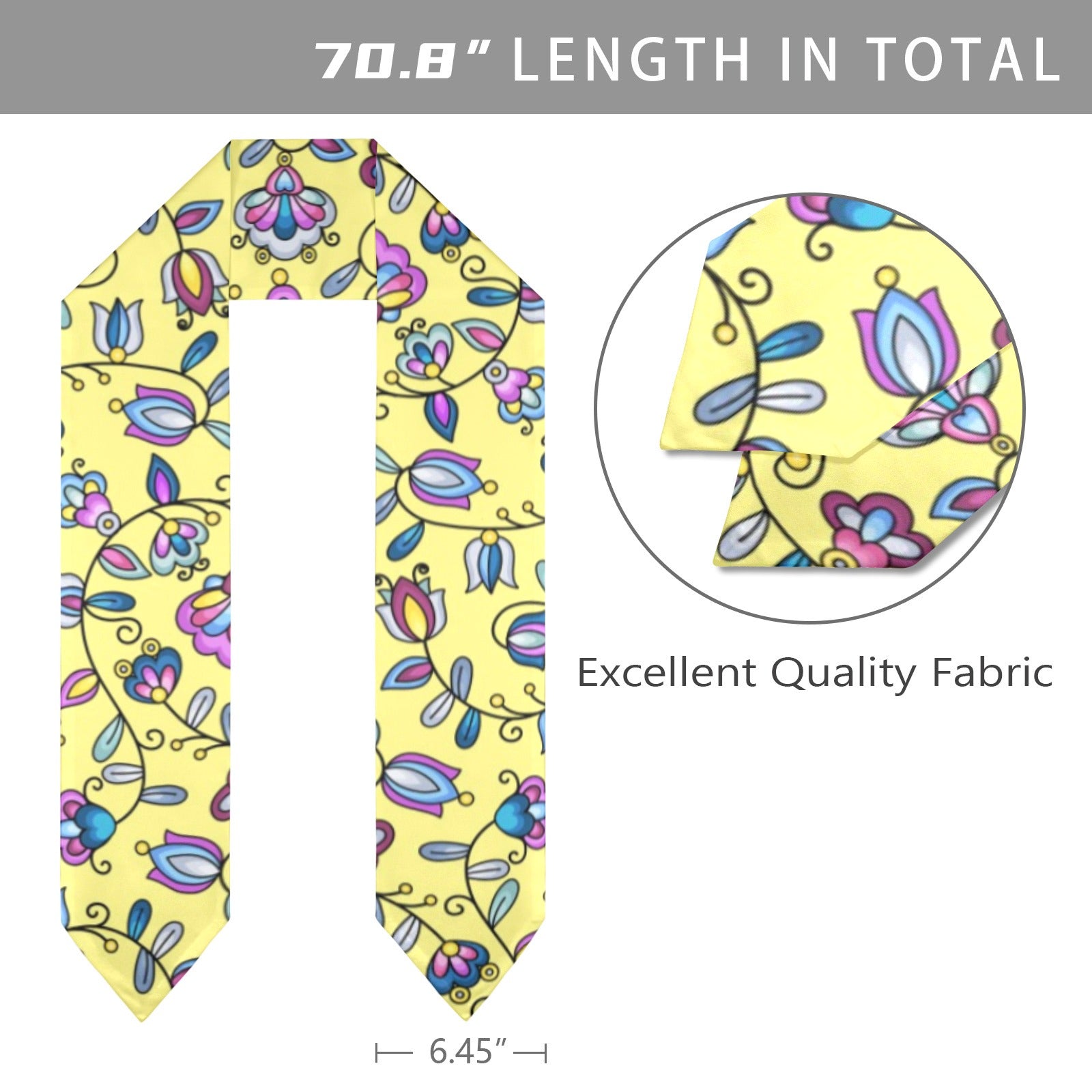 Autumn Bundle Blessing Yellow Graduation Stole