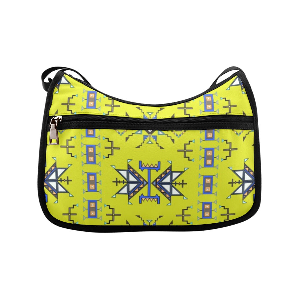 Eagle Strike Fabric Lime Crossbody Bag