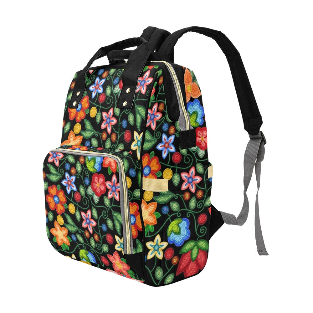 Morning Harmony Black Multi-Function Diaper Backpack/Diaper Bag