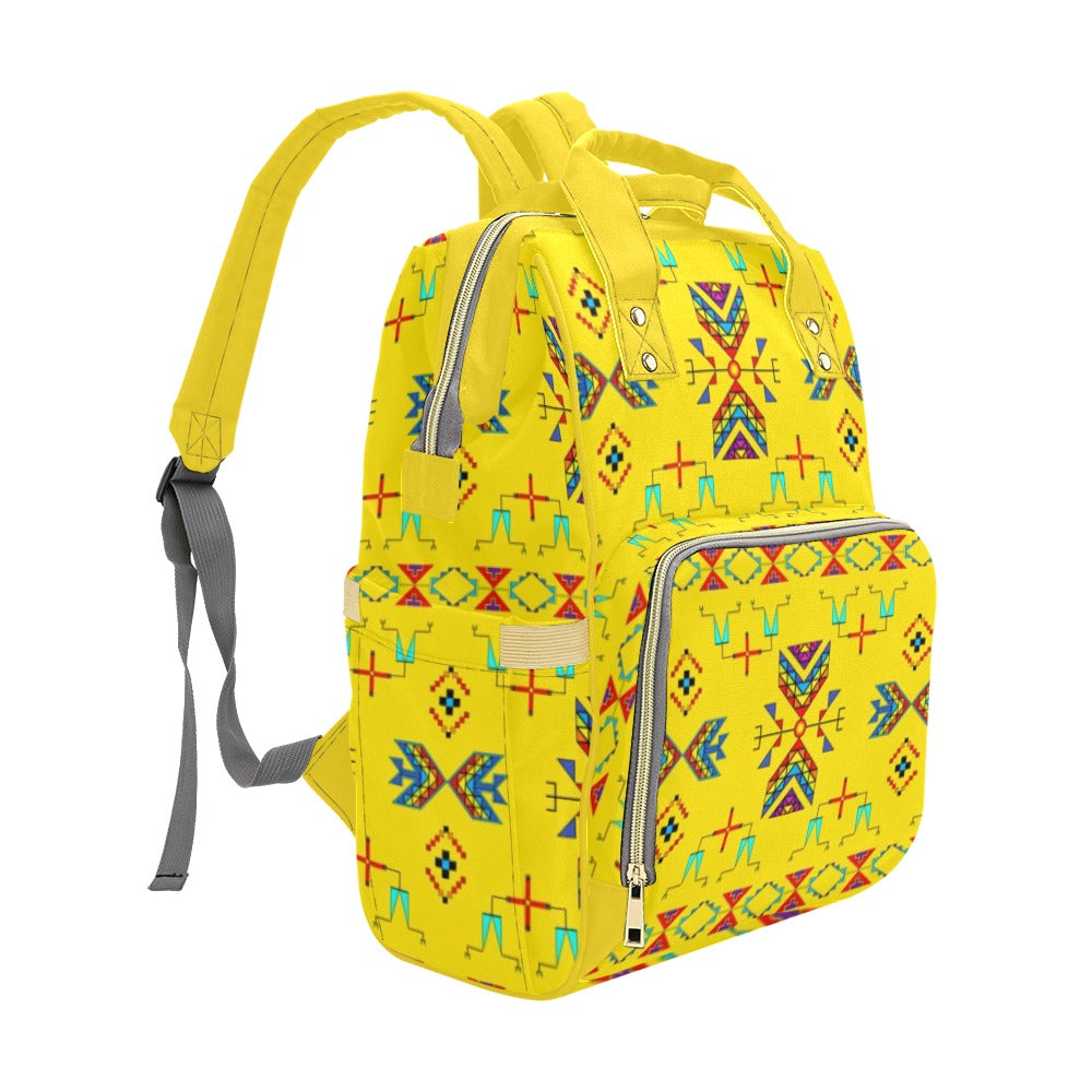 Rainy Chief Rainbow Yellow Multi-Function Diaper Backpack/Diaper Bag