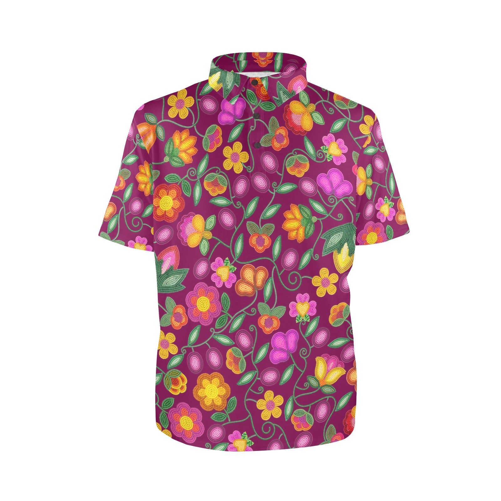 Boreal Bounty Dark Magenta Polo Shirt
