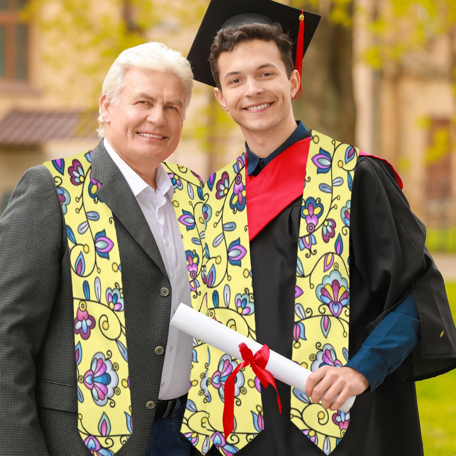 Autumn Bundle Blessing Yellow Graduation Stole