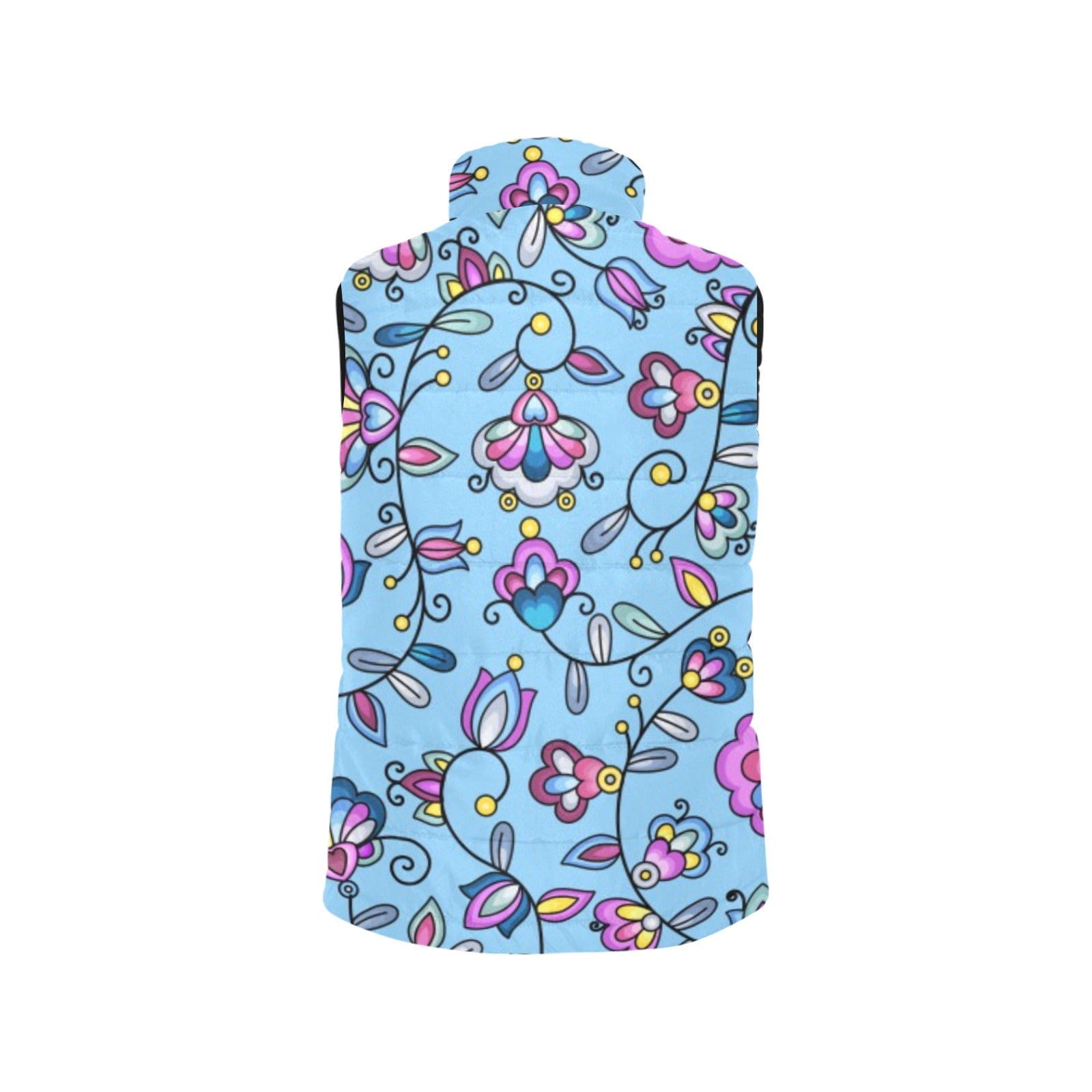 Autumn Bundle Blessing Blue Women's Padded Vest Jacket