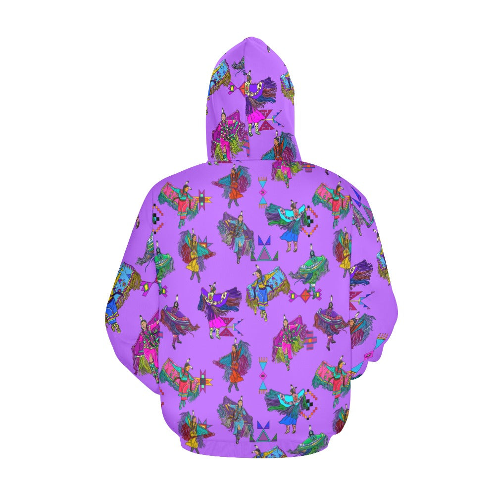 Women's Fancy Dancers Purple Hoodie for Men (USA Size)