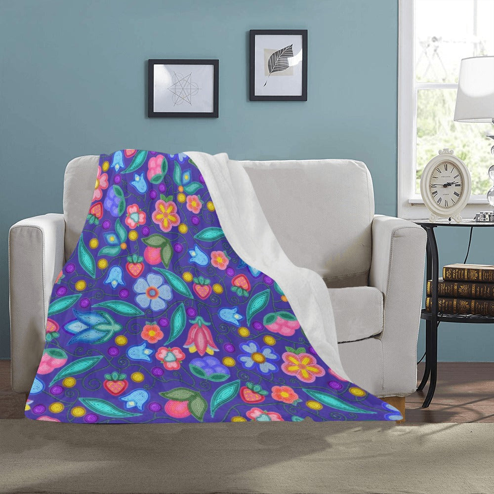 Sweet Offering Indigo Ultra-Soft Micro Fleece Blanket 40"x50"