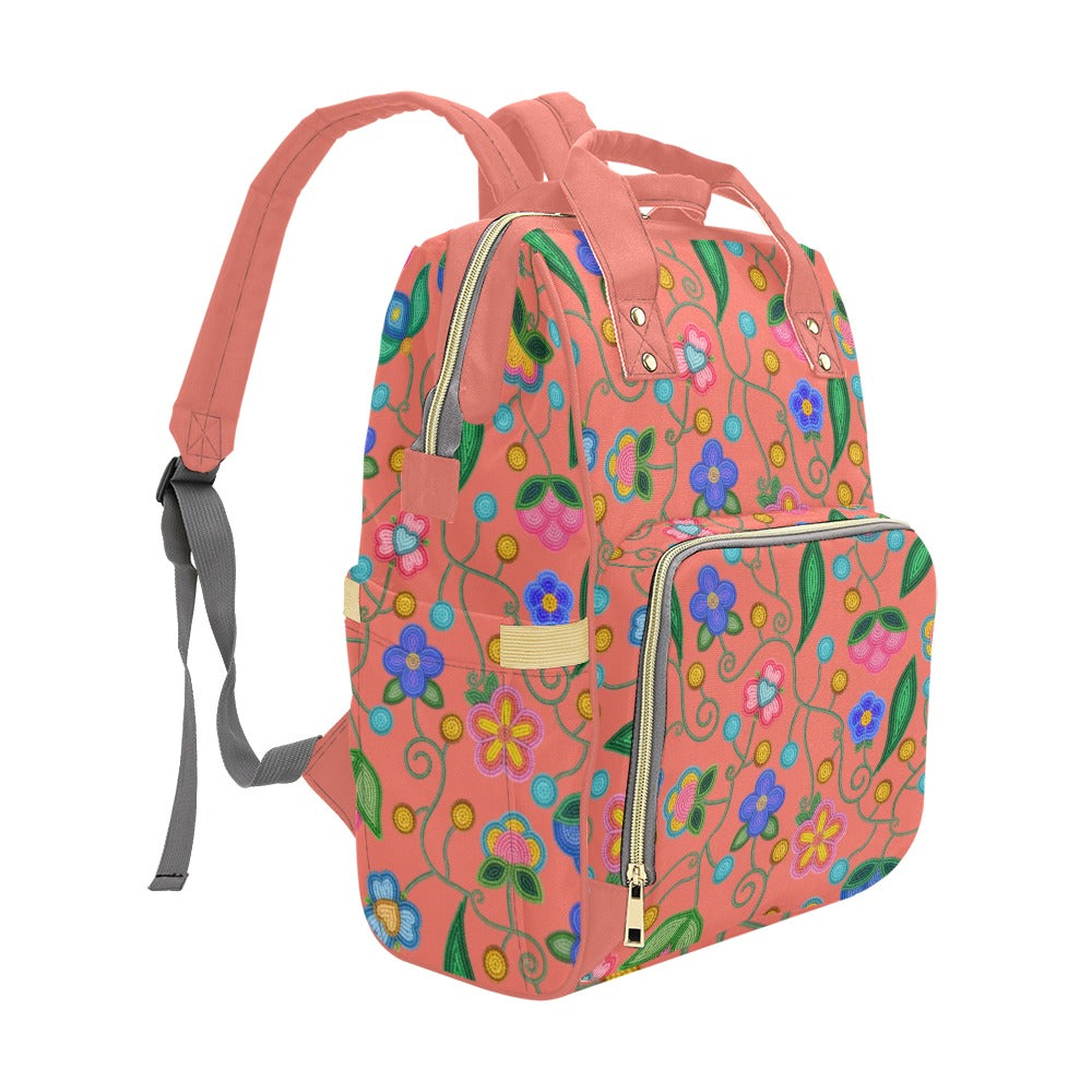 Skyberry Serenade Peach Multi-Function Diaper Backpack/Diaper Bag