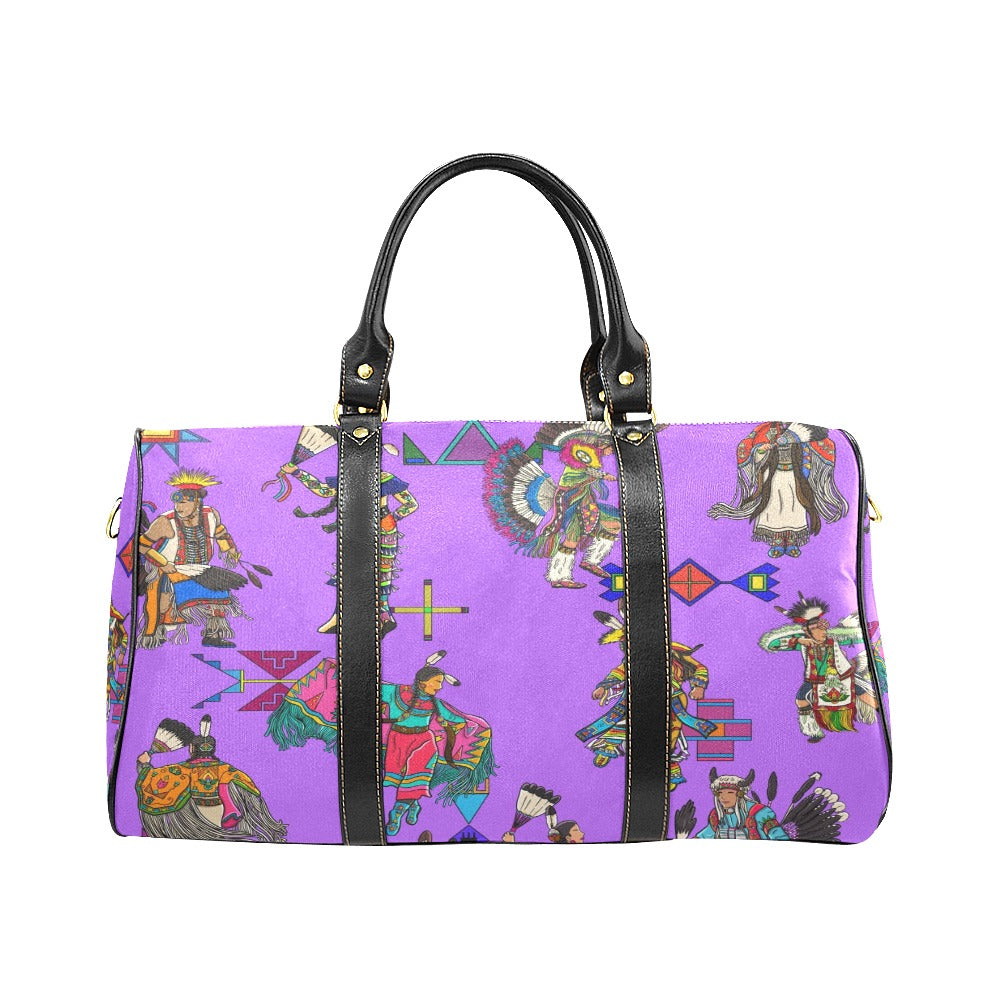 Grand Entry Dancers Purple Waterproof Travel Bag/Small