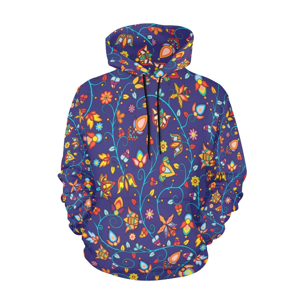 Thorny Path Blue Hoodie for Women (USA Size)