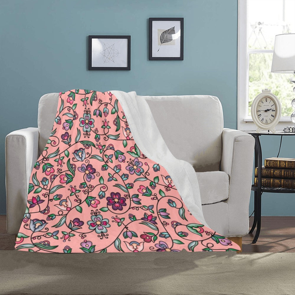 Amber Evening Garland Peach Ultra-Soft Micro Fleece Blanket 40"x50"