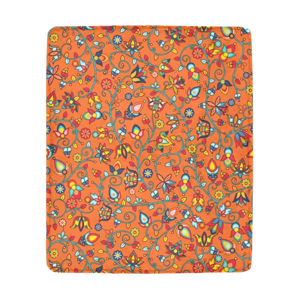 Thorny Path Orange Ultra-Soft Micro Fleece Blanket 50"x60"